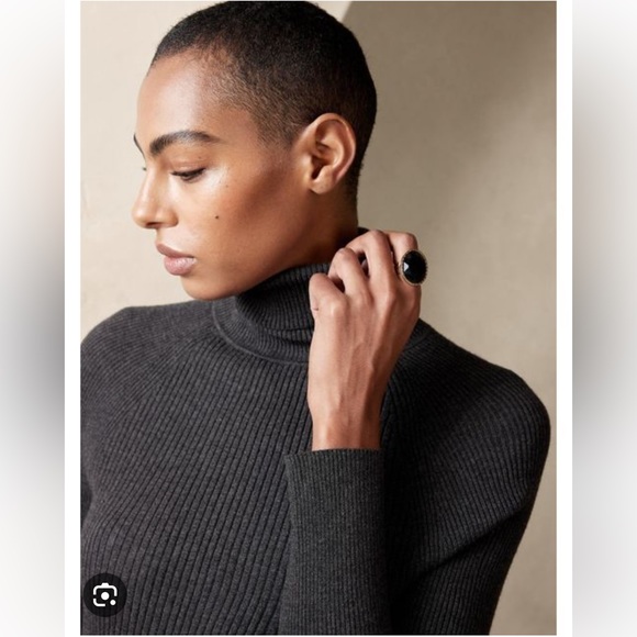 Banana Republic Sweaters - Reduced for CCO! BANANA REPUBLIC Turtleneck Sweater, Dark Charcoal Gray, Size XL